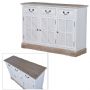 Newport White Washed 3 Door Cabinet